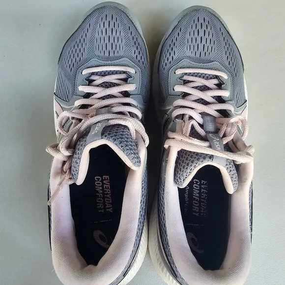 ASICS Women's Gel-Contend 11 Running Shoes - Gray and Pink - Picture 9 of 10